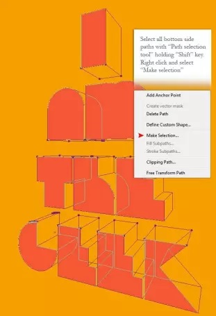 آموزش پوستر تایپوگرافی سه بعدی